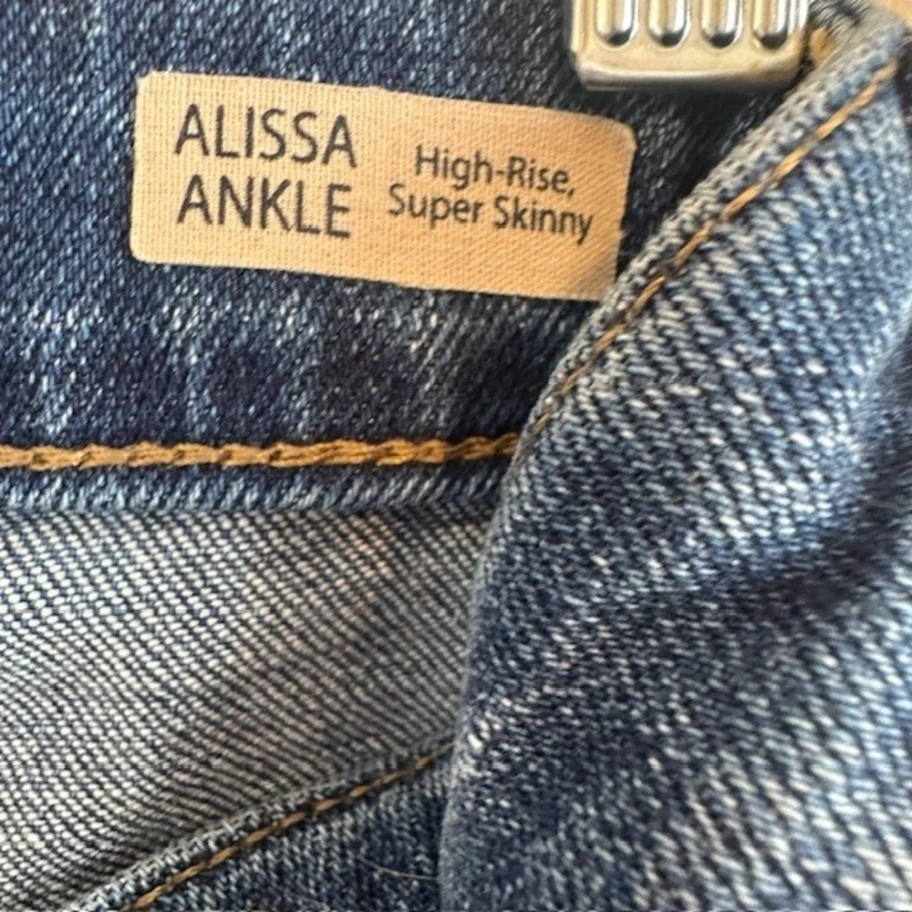 Mavi Jeans‎ Co. Women's Alissa Ankle  High Rise Super Skinny Jeans Distressed 26